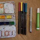 Mein Kursprojekt: Illustriertes Tagebuch: Tägliche bewusste Übung. Artes plásticas, Esboçado, Criatividade, Desenho, e Sketchbook projeto de silvie_letzi - 13.02.2022