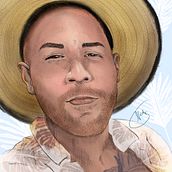 My project in Illustrated Portraits with Procreate course. Un proyecto de Ilustración tradicional, Ilustración vectorial, Ilustración digital y Dibujo de Retrato de Nicholas Smith - 13.02.2022