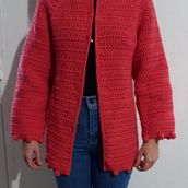 Chaqueta casual. Fashion Design, Fiber Arts, DIY, Crochet, and Textile Design project by Antonia Maria Payseo - 01.13.2022