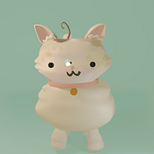 Mi Proyecto del curso: Creación de personajes kawaii en 3D con Blender . Traditional illustration, Character Design, Digital Illustration, 3D Modeling, Manga, and 3D project by Karina Chávez - 01.24.2022