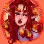 Mi Proyecto del curso: Retratos digitales de fantasía con Photoshop. Traditional illustration, Drawing, Digital Illustration, Portrait Drawing, Digital Drawing, and Digital Painting project by violeta salas - 02.14.2022