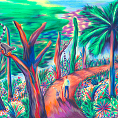 La Forêt des Makkis Catta - Projet personnel Ein Projekt aus dem Bereich Traditionelle Illustration von Fabienne Petit - 14.02.2022
