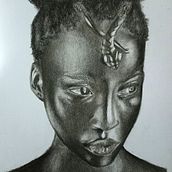 Mi Proyecto del curso: Retrato artístico al carboncillo: creando atmósferas. Fine Arts, Drawing, Portrait Drawing, Realistic Drawing, and Artistic Drawing project by Gabriela Silva - 02.14.2022