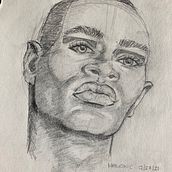 My project in Portrait Sketchbooking: Explore the Human Face course. Sketching, Drawing, Portrait Drawing, Artistic Drawing, and Sketchbook project by manonchateauneuf - 02.14.2022