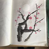 My project in Introduction to Sumi-e Painting course . % viponds tarafından hazırlanan Geleneksel illüstrasyon, Çizim, Ve Mürekkep İllüstrasyonu projesi - 02.14.2022