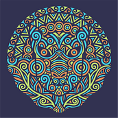 Alpaca in Geometric Pattern Design course. Design, Traditional illustration, Pattern Design, and Printing project by Elizabeth Ferguson - 02.13.2022