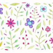 My project from the course: Watercolor floral prints with vibrant colors. Ilustração tradicional, Pattern Design, Pintura em aquarela e Ilustração botânica projeto de madewitheer - 14.02.2022