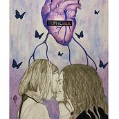 Euphoria: Jules & Rue. Projekt z dziedziny Trad, c, jna ilustracja i Design użytkownika Mariem Hassani - 15.02.2022