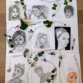 Mijn project van de cursus: Sketchbook met portretten: verken het menselijk gezicht. Un proyecto de Bocetado, Dibujo, Dibujo de Retrato, Dibujo artístico y Sketchbook de Mel van Diermen - 15.02.2022
