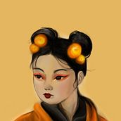 Mi Proyecto del curso: Retratos digitales de fantasía con Photoshop Ein Projekt aus dem Bereich Traditionelle Illustration, Zeichnung, Digitale Illustration, Porträtzeichnung, Digitale Zeichnung und Digitale Malerei von Alejandra Velasquez - 15.02.2022