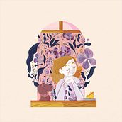 Dalla Finestra. Un progetto di Illustrazione tradizionale, Illustrazione digitale, Disegno digitale, Pittura digitale, Disegno e Disegno artistico di Marta Ronci - 15.02.2022