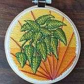 My project in Introduction to Botanical Embroidery course. Embroider, and Textile Design project by Polina Foteva - 02.15.2022