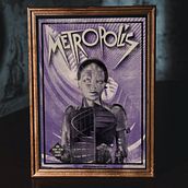 Metropolis - Alternative movie poster. Screen Printing, and Poster Design project by Grzegorz Baczak - 04.24.2020