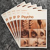 Psycho - Alternative movie poster. Screen Printing, and Poster Design project by Grzegorz Baczak - 03.02.2021