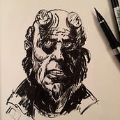 Drawing Everyday for a Year 2015-2016. Traditional illustration, Pencil Drawing, Sketching, and Drawing project by Dominic Roberts - 02.15.2022