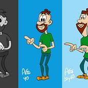 Mi Proyecto del curso: Diseño de personajes retro para animación. Animation, 2D Animation, and 3D Character Design project by William Aguirre Romero - 02.15.2022