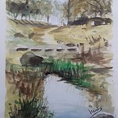 Mi Proyecto del curso: Paisajes naturales en acuarela. Artes plásticas, Pintura, e Pintura em aquarela projeto de vicmirmir - 15.02.2022