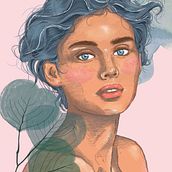 Mi Proyecto del curso: Retrato ilustrado con Procreate. Traditional illustration, Vector Illustration, Digital Illustration, and Portrait Drawing project by Jaiza Lobo - 02.16.2022