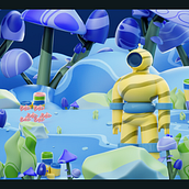 My project in Cinema 4D: Bring Playful 3D Illustrations to Life course. Traditional illustration, 3D, Digital Illustration, and 3D Modeling project by Sam von Brand - 02.15.2022