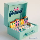 Venecia. Design, 3D Modeling, 3D, and Graphic Design project by Frida Armas - 06.26.2021