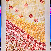 Final Project: Sketchbooking with Handmade Stamps. Traditional illustration, Pattern Design, Printing, Sketchbook, and Engraving project by Wendi Dunlap - 02.15.2022