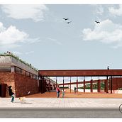 Trabajo de  Representación Arquitectónica. Un proyecto de Arquitectura, Diseño gráfico, Arquitectura interior, Diseño de interiores, Paisajismo, Collage, Arquitectura digital e Ilustración arquitectónica de Leo Rivera Suzuki - 16.02.2022