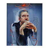 My project in Experimental Portraiture: Fusing Oil, Acrylic, and Spray Paint course. Projekt z dziedziny  Sztuki piękne,  Malarstwo, Malarstwo akr, lowe i Malarstwo olejowe użytkownika Evgénia P. - 16.02.2022