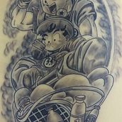 Proyecto Técnicas de tatuaje blackwork con línea fina. Tattoo Design project by Christian Garro Garro - 02.12.2022
