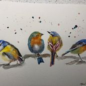 My project in Artistic Watercolor Techniques for Illustrating Birds course. Traditional illustration, Watercolor Painting, Realistic Drawing, and Naturalistic Illustration project by carolelstewart - 02.17.2022
