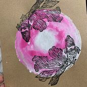 My project in Contemporary Printmaking with Linoleum course . Ilustrasi tradisional, Seni, Kerajinan, Seni Rupa, Dan Pencetakan proyek oleh Anna Harvay - 02.15.2022