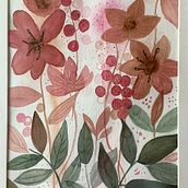 Mon projet du cours : Aquarelle florale créative : renouez avec la nature. Traditional illustration, Painting, Watercolor Painting, and Botanical Illustration project by Annie Gachet - 02.17.2022
