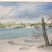 My project in Atmospheric Landscapes in Watercolor  course. Fine Arts, Painting, and Watercolor Painting project by carolelstewart - 02.17.2022