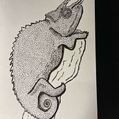 Camaleão. Un progetto di Sketchbook di Luana Cristina dos Santos Honorato - 15.02.2022