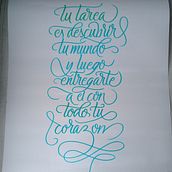 Mi Proyecto del curso: Principios de la caligrafía con brush pen. Calligraph project by Karla Salazar - 02.13.2022