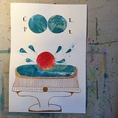 the world goes round  . Colagem projeto de Christine Siegrist - 01.02.2022
