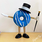 Donny, the dancing donut.. Character Design, Sculpture, To, Design, Art To, and s project by Nicola Calore - 09.05.2021