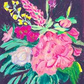 Bouquets. Traditional illustration project by Murielle Poudoulec - 02.18.2022