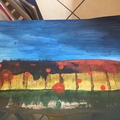 Textiles fenland landscape.  . % William K tarafından hazırlanan Güzel sanatlar projesi - 02.18.2022
