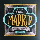 Lettering con Tiza en Madrid. Design, Traditional illustration, Lettering, Fine Arts, T, and pograph project by Cristina Pagnoncelli - 10.03.2019