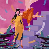 My project in Creative Composition for Illustration with Procreate course. Traditional illustration, Creativit, Digital Illustration, and Digital Drawing project by Aniko Aliyeva - 02.17.2022