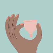 Copa menstrual - Gif animado . % Núria Ventura tarafından hazırlanan Geleneksel illüstras, on, Animas, onlu İllüstras, Ve on projesi - 02.18.2022