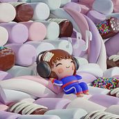 Mi Proyecto del curso: Creación de personajes kawaii en 3D con Blender  Ein Projekt aus dem Bereich Traditionelle Illustration, Design von Figuren, Digitale Illustration, 3-D-Modellierung und Manga von Luis Molina - 11.02.2022