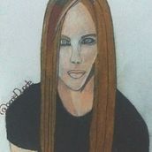 Retrato: Avril Lavigne. Traditional illustration, Fine Arts, Pencil Drawing, Drawing, Portrait Drawing, Realistic Drawing, Artistic Drawing, and Colored Pencil Drawing project by Ana Duarte - 04.13.2022