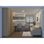 Interiores para apartamento pequeno Ein Projekt aus dem Bereich Innendesign, Innenarchitektur und Architektur von Pétalla Damatta - 26.10.2021