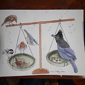 My project in Artistic Watercolor Techniques for Illustrating Birds course. Traditional illustration, Watercolor Painting, Realistic Drawing, and Naturalistic Illustration project by Lisa Dailey - 02.16.2022
