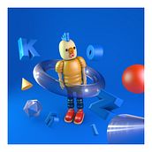 Aaron's Kozhi (rooster). Un proyecto de Ilustración tradicional, 3D, Animación 3D y Diseño de personajes 3D de cinoey.op - 19.02.2022