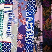 Collection of silk scarves "Treasure from Japan". Design, Accessor, Design, Pattern Design, Textile Design, and Textile Printing project by Viktorija Zarkova - 02.19.2022