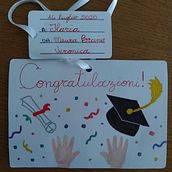 Biglietto laurea. Drawing, and Lettering project by Veronica Festinoni - 02.19.2022