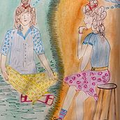 Mein Kursprojekt: Figurenentwicklung durch Beobachtungszeichnen. Ilustração tradicional, Design de personagens, Desenho, e Sketchbook projeto de irene_walker_1 - 19.02.2022