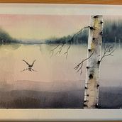 My project in Atmospheric Landscapes in Watercolor  course. Un progetto di Belle arti, Pittura e Pittura ad acquerello di Heather Dack - 19.02.2022